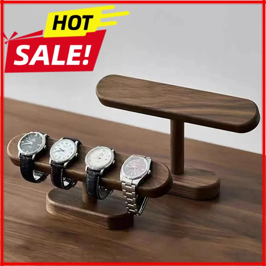 Luxury Watch Stand - Creative Solid Walnut Wood Jewelry Bracelet