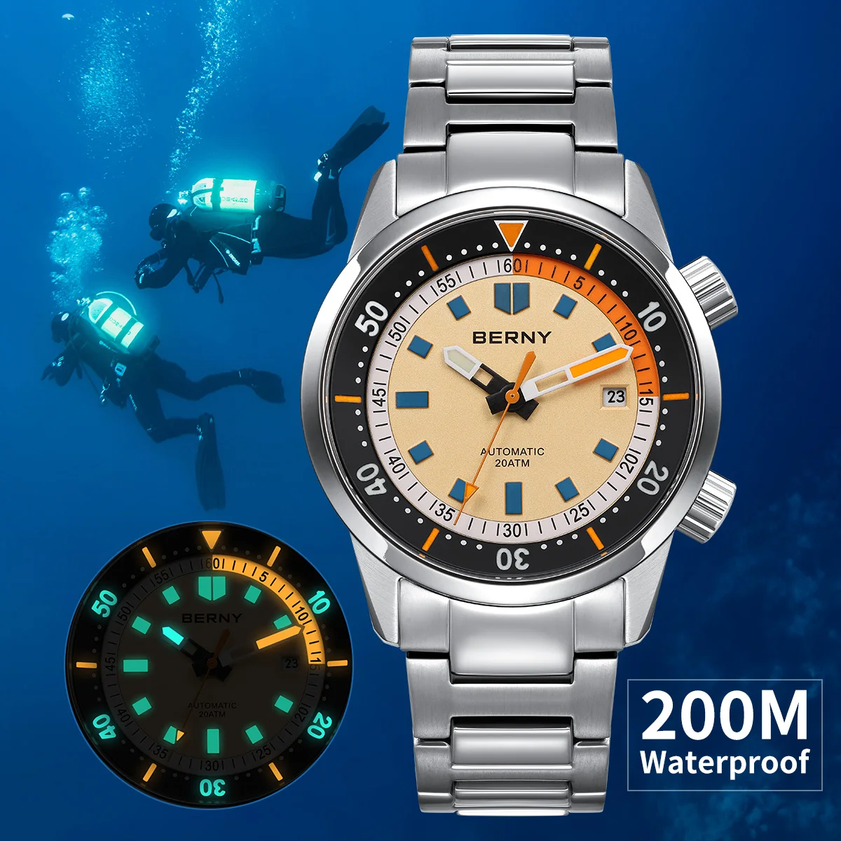 Diver Watch 300M - BERNY Automatic Diving Watches for Men