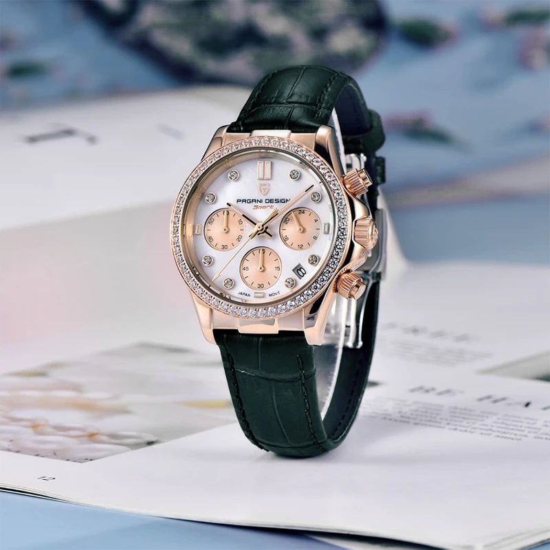 PAGANI DESIGN Luxury Diamond E - огляд і ціна Luxury Watch Leather