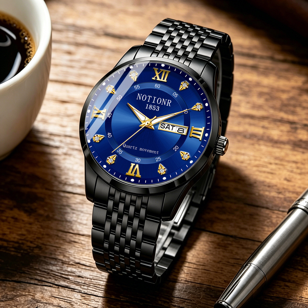 Multifunctional Men's Fashion  - огляд і ціна Luxury Watch Black