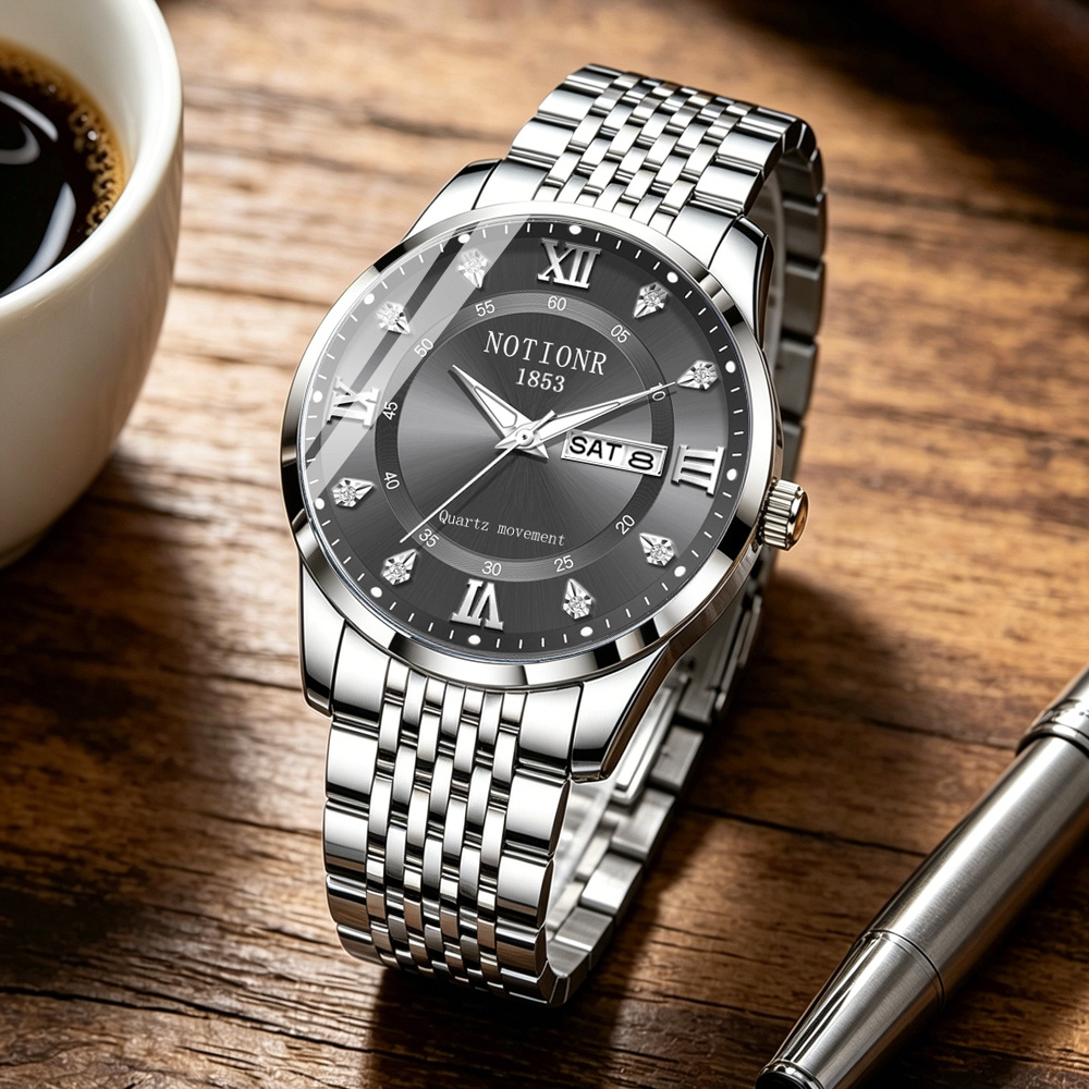 Multifunctional Men's Fashion  - огляд і ціна Luxury Watch Black