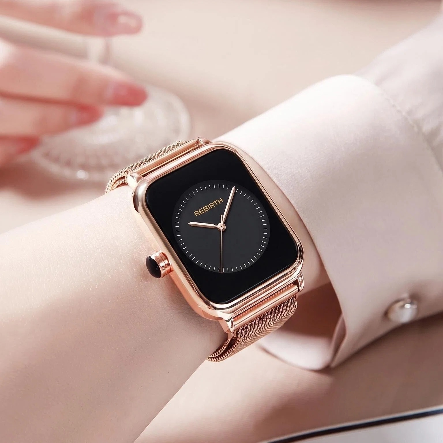 Light Luxury Square Women's Wa - огляд і ціна Luxury Watch Black