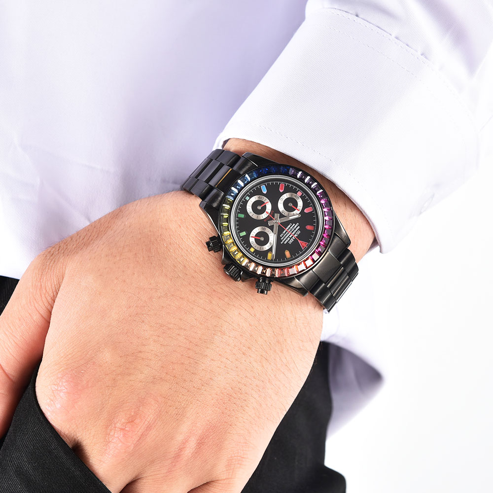 Luxurious 39mm Black Men's Wat - огляд і ціна Luxury Watch Black