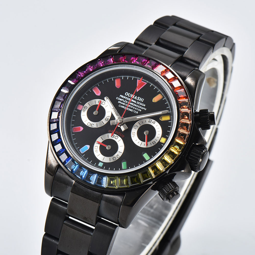 Luxurious 39mm Black Men's Wat - огляд і ціна Luxury Watch Black
