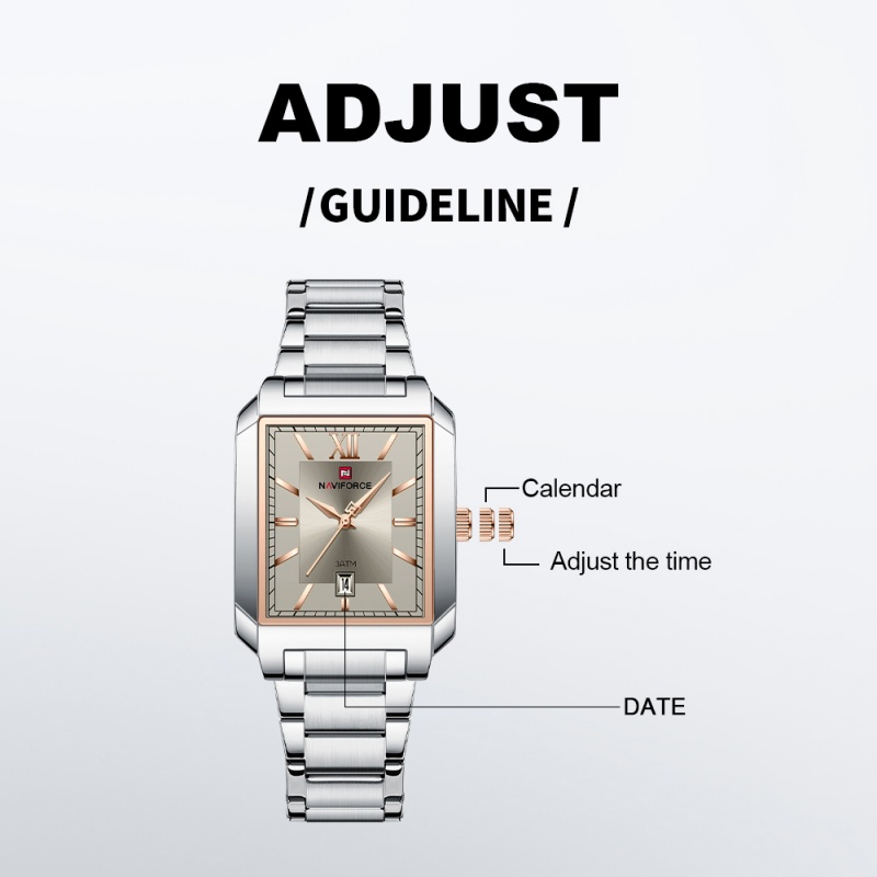 NAVIFOECR Fashion Casual Women - огляд і ціна Luxury Watch Black