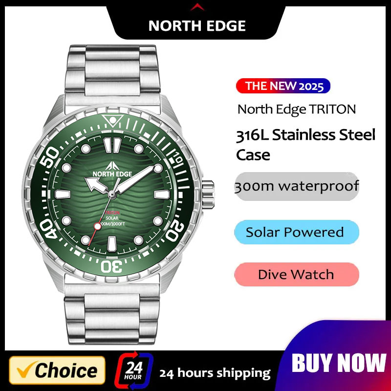 2026 New NORTH EDGE TRITON Sol - огляд і ціна Diver Watch 300M