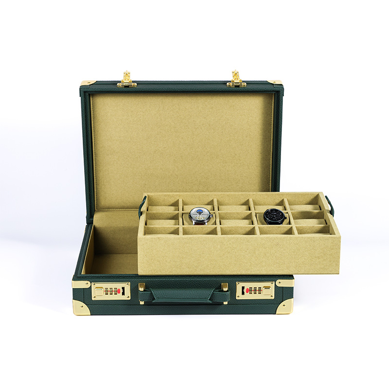 OEM ODM Luxury 15 Slots Green  - огляд і ціна Luxury Watch Leather
