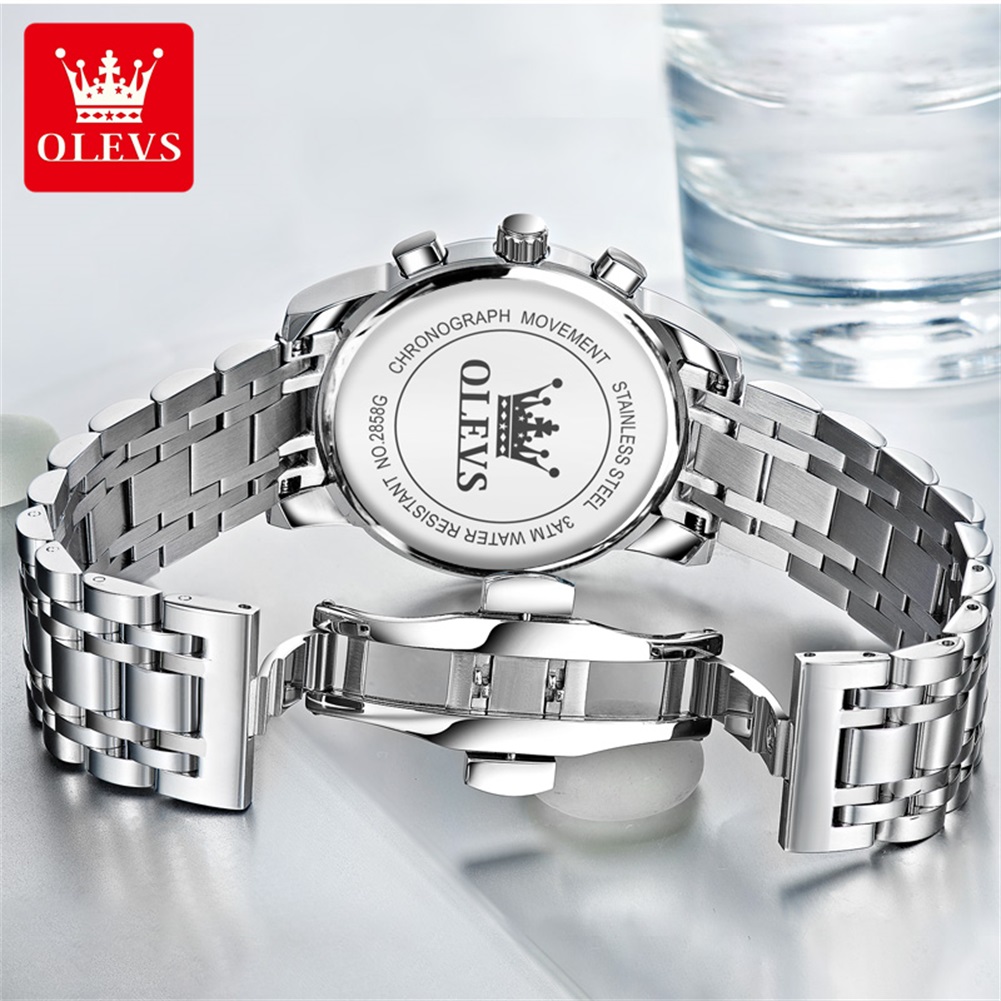 OLEVS Popular men's watches st - огляд і ціна Luxury Watch Black