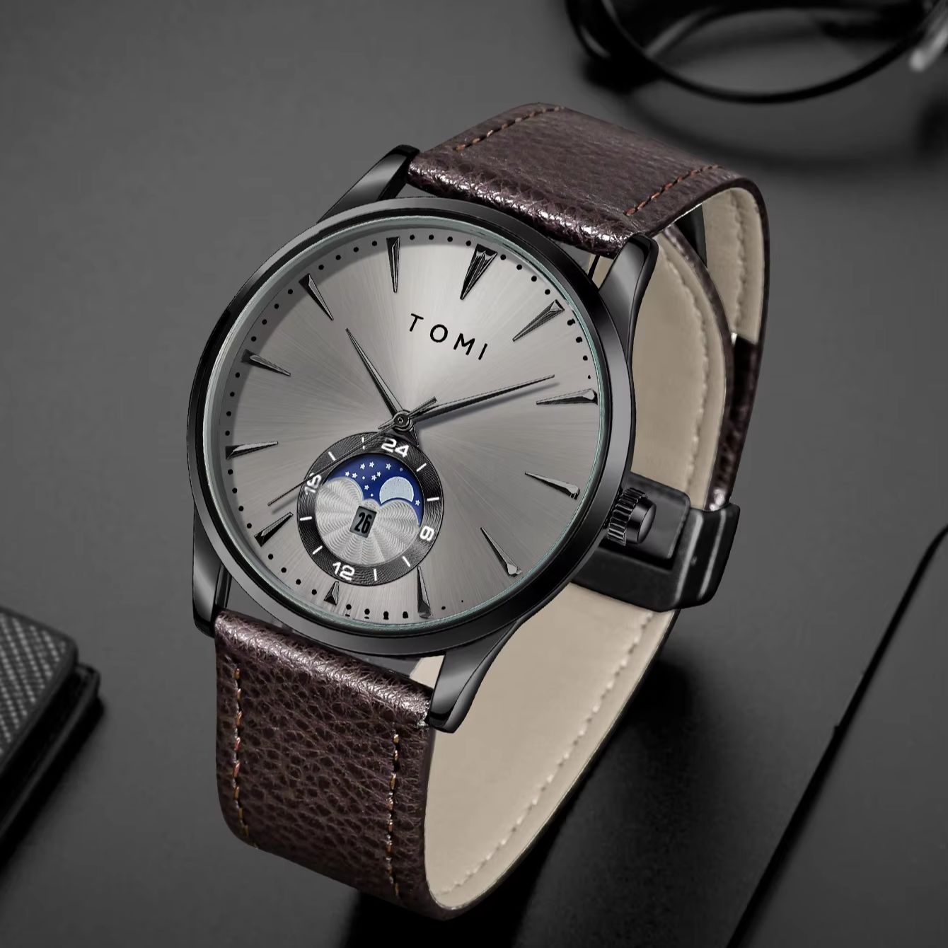 TOMI 2Pcs Men's Watch Gift Set - огляд і ціна Luxury Watch Kit