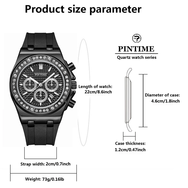 New Women Watch Diamond Bezel  - огляд і ціна Luxury Watch Black