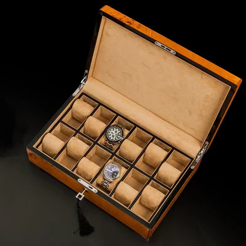 New Wood Watch Display With Lo - огляд і ціна Luxury Watch Image