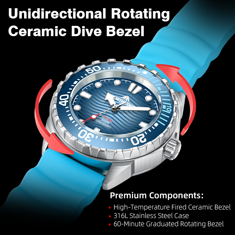 NORTH EDGE 2025 New TRITON Sol - огляд і ціна Diver Watch 300M