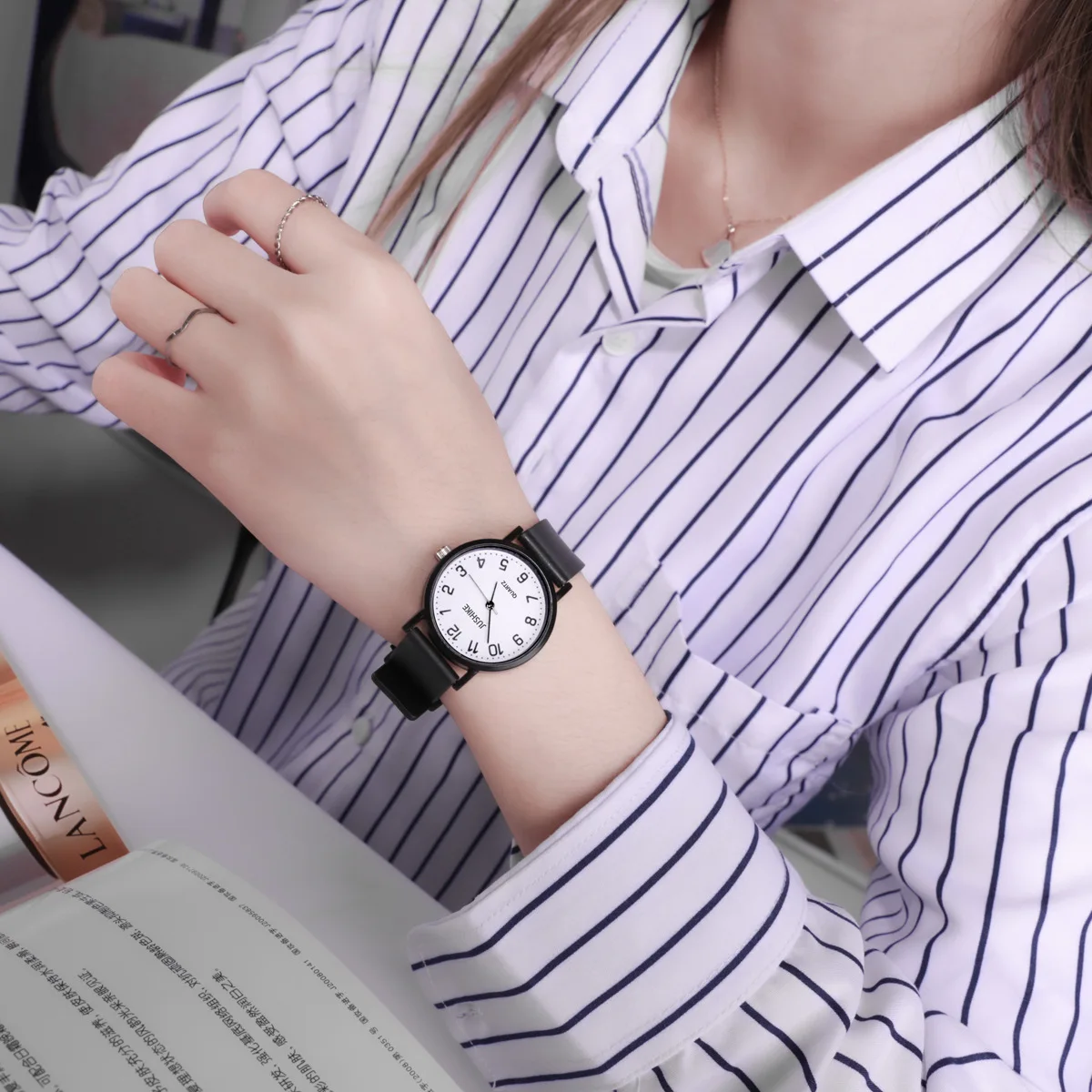 Simple Black Watch Quartz Watc - огляд і ціна Luxury Watch Black