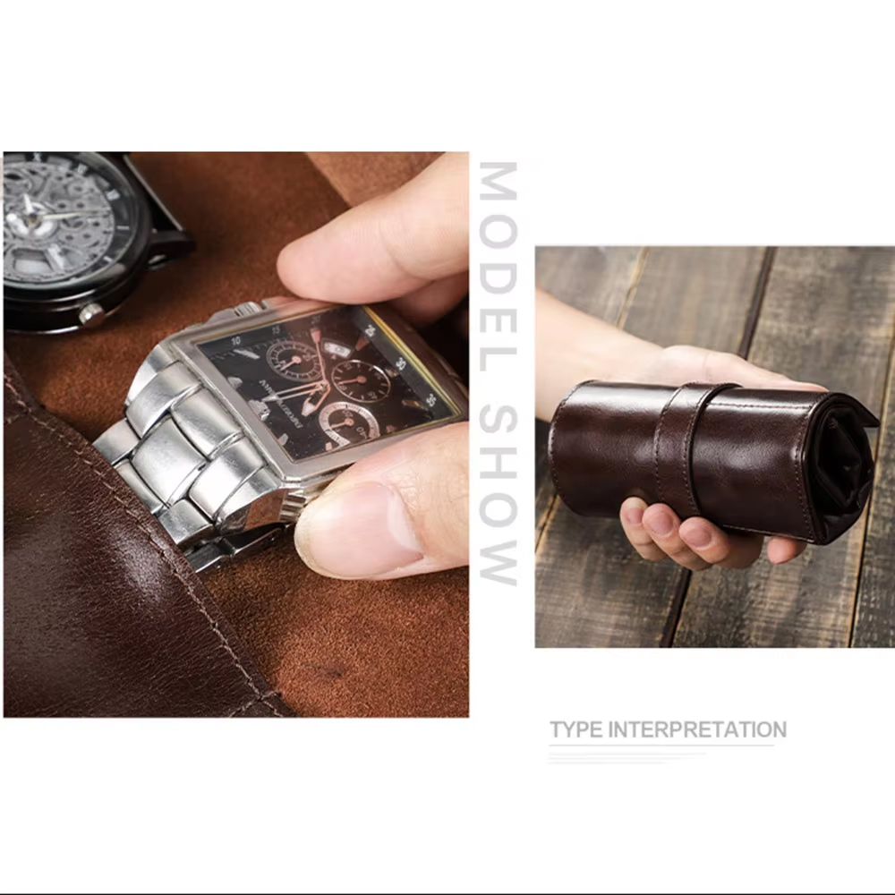 100% Genuine Cowhide Leather W - огляд і ціна Luxury Watch Stand